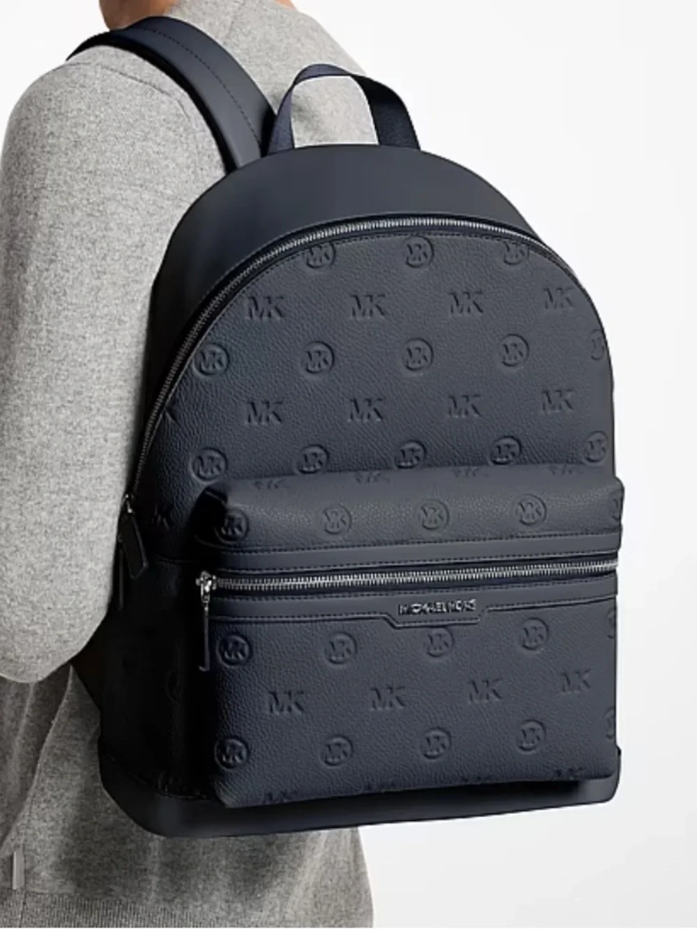 MICHAEL KORS Cooper Medium Logo Debossed Dome Backpack Unisex